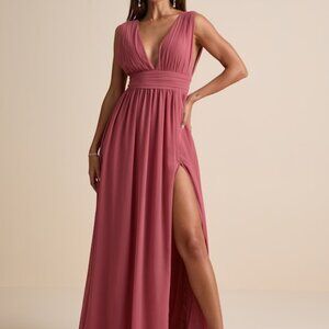 Lulus Heavenly Hues Desert Rose Maxi Dress Pink - Size 3X